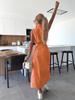 European & American Style Sleeveless Tie-Waist Denim Dress