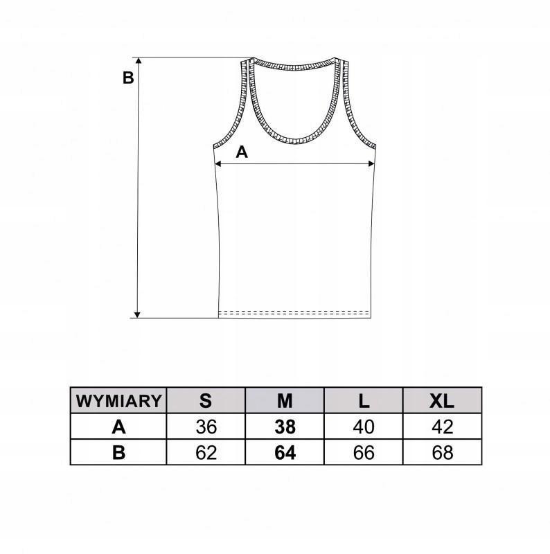 Women's Cotton Tank-Top T-shirt with Straps Classic MORAJ M white