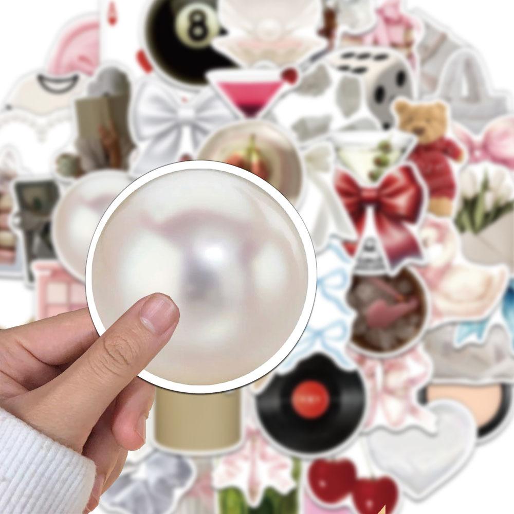 52ks Jemná Dívka INS Estetika Umění Graffiti Samolepky Telefon Kytara Notebook Kufr Hrnek Voděodolná Kreslená Samolepka Dětské Hračky