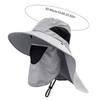 UV Hat Mesh Wide Brim Fishing Hat With Face Cover & Neck Flap Bucket Hats Sun Protection Hat For Beach Fishing Hiking Camping