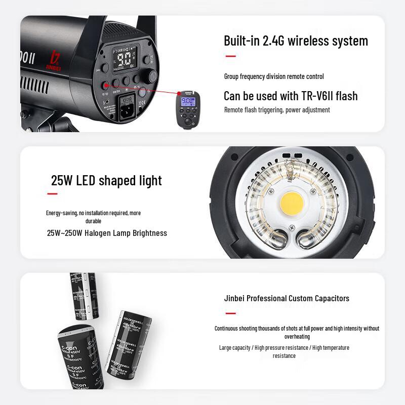 JINBEI DPX-1000II 1000W Studio Flash Light