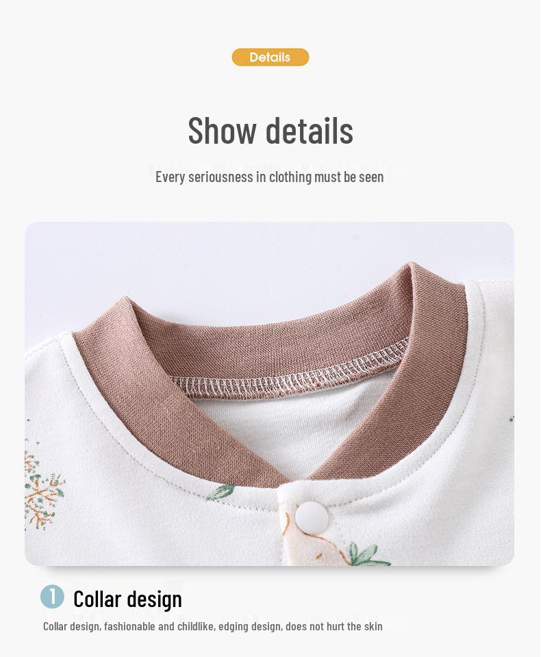 Baumwolle Klasse A Baby Strampler mit offenem Schritt - Langarm Neugeborenen Krabbelanzug für Frühling & Herbst