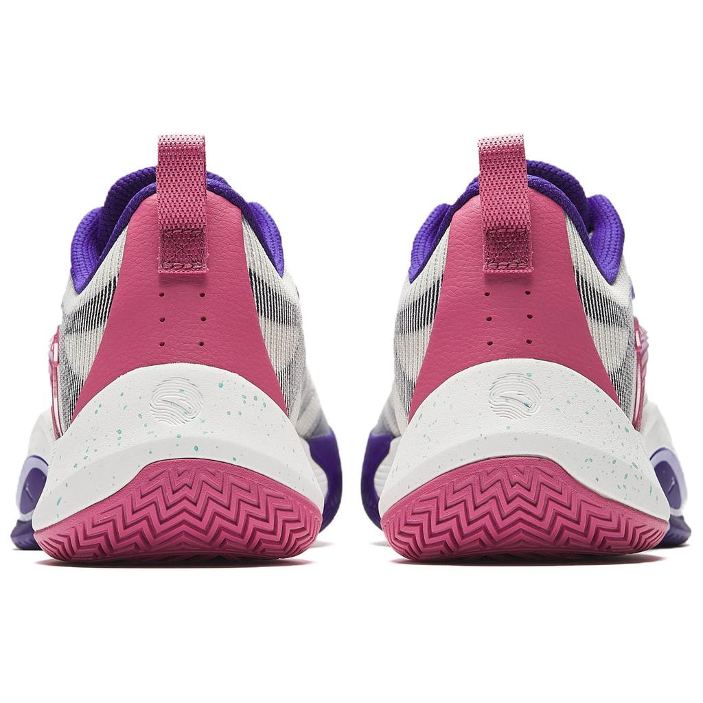 Anta Shunxi 1 TD Fioletowa Edycja Letnia Profesjonalne Buty do Koszykówki Męskie Sneakersy Biało-Różowe 912521601Q-1