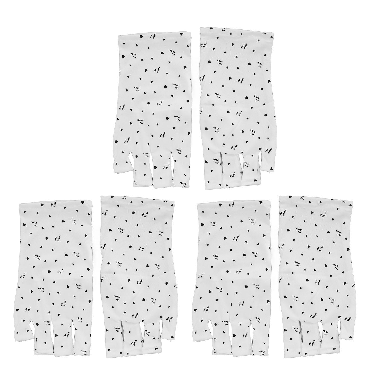 

3 пары перчаток с защитой от УФ-излучения, короткие, с защитой от УФ-излучения, с защитой от легкого геля, маникюрные перчатки с защитой от УФ-излучения