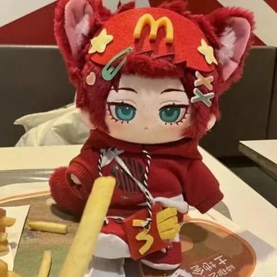 20cm Anime Role Itoshi Sae Monster Cosplay Pluszowa Lalka Bawełniana Wypchane Ciało Ubrania do Przebierania Czerwone Włosy Zabawka Figurki Prezent dla Przyjaciół
