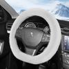 Suitable for Peugeot Long Plush Steering Wheel Cover, Fashionable Autumn and Winter Warm Non-Slip Protective Cover 208 2008 308 508 5008 408 4008
