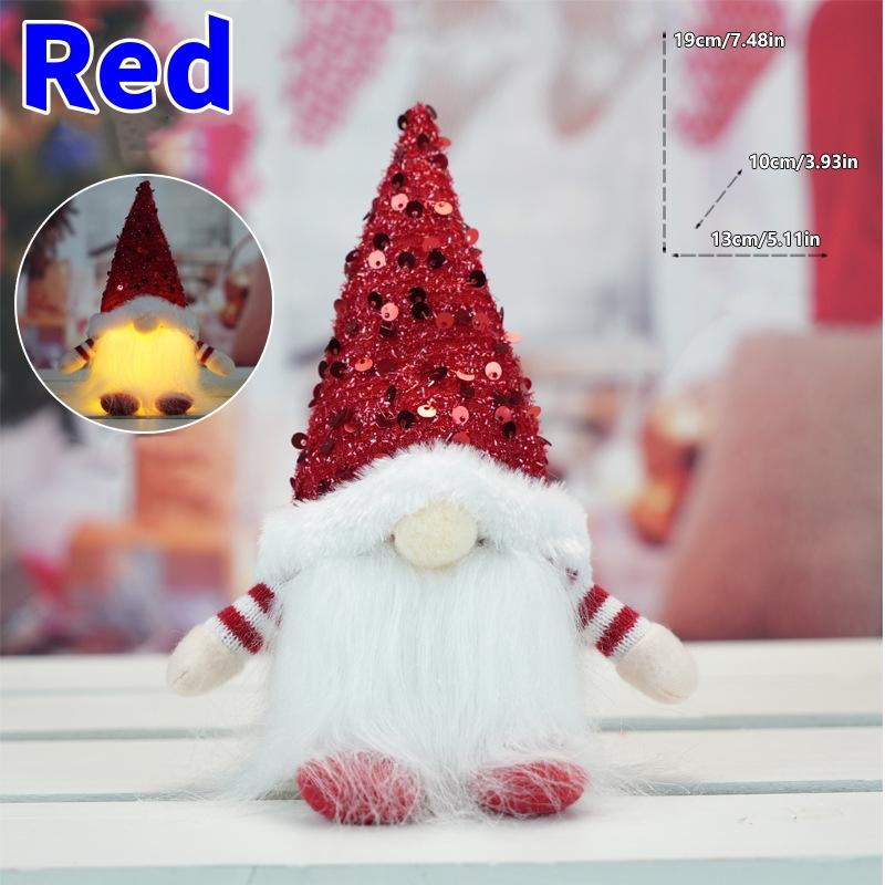 1PC/4PCS Christmas Gnome Doll Elf with Led Night Light Christmas Decorations for Home Xmas Navidad 2026 New Year Children's Gift