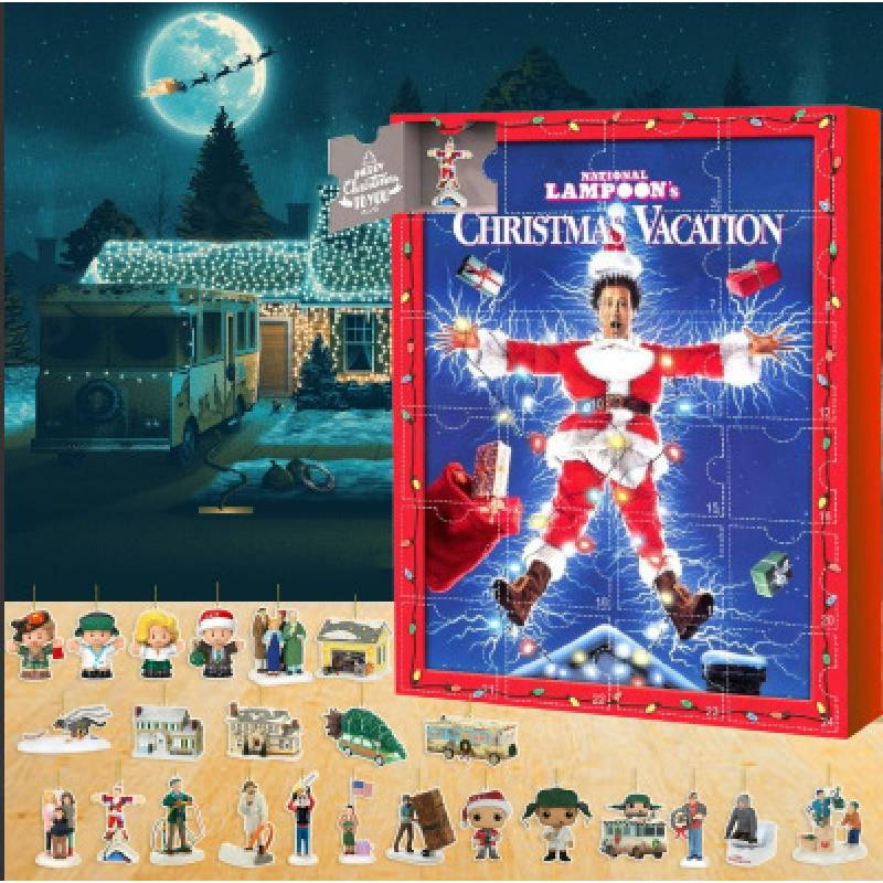 

Christmas Vacation Christmas Countdown Calendar Blind Box Children Holiday Toys червоний