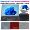 7 Colors Backlit Magnetic Keyboard Wireless Key Board Bluetooth Keyboards For Microsoft Surface Pro 3/4/5/6/7Plus Windows System