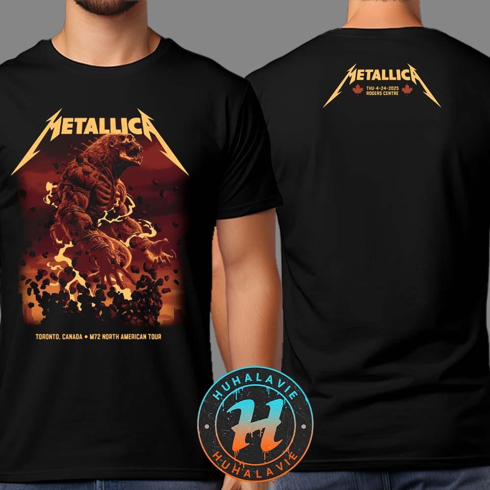 ГОРЯЧИЙ! Metallica M72 Североамериканский тур Канада Апрель 2025 Футболка Унисекс Футболка XXL