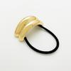 U-Shaped Minimalist Alloy Hair Tie with Bright Finish for Ponytails - European & American Style