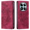 Embossed Flower Magnetic Cards Solt Wallet Leather Case For Xiaomi Redmi Note 15 Pro Plus 14 13 12 11 14C13C RFID Flip Cover