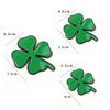 Universal Lucky Metal Car Emblem Side Marker Sticker Car 3D Four-Leaf Clover Sticker Body Side Label Scratch Cover Gift