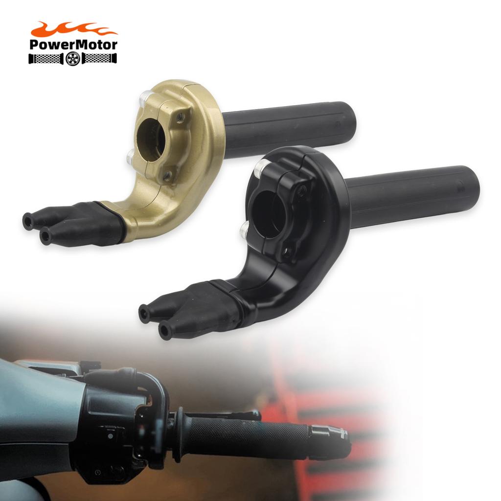 Motorcycle Throttle Twist Grip Settle Throttle Handle Double Span Wire System For KTM Honda Yamaha Kawasaki 22mm Handlebar Grips