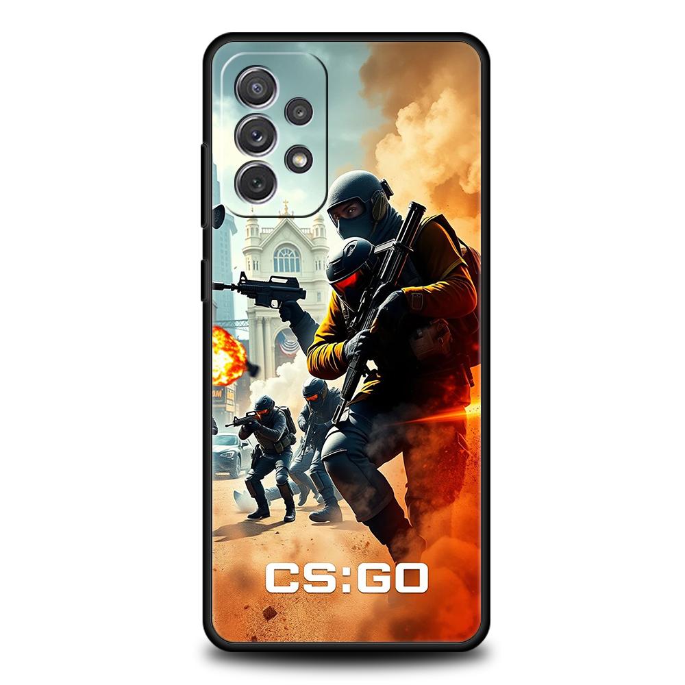 Counter Strike CS GO Hot Game Phone Case for Samsung Galaxy A55 A35 A15 A14 A25 A54 A51 A71 A72 A73 A32 A52 A52S A41 5G Shell