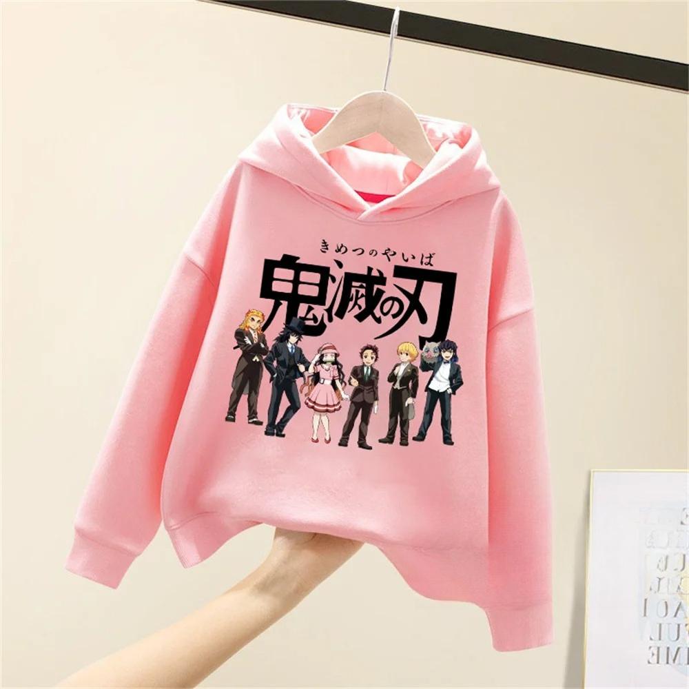 

Детское худи Убийца демонов Kimetsu no Yaiba Аниме Детское с принтом Повседневное Удобное Осеннее худи 160