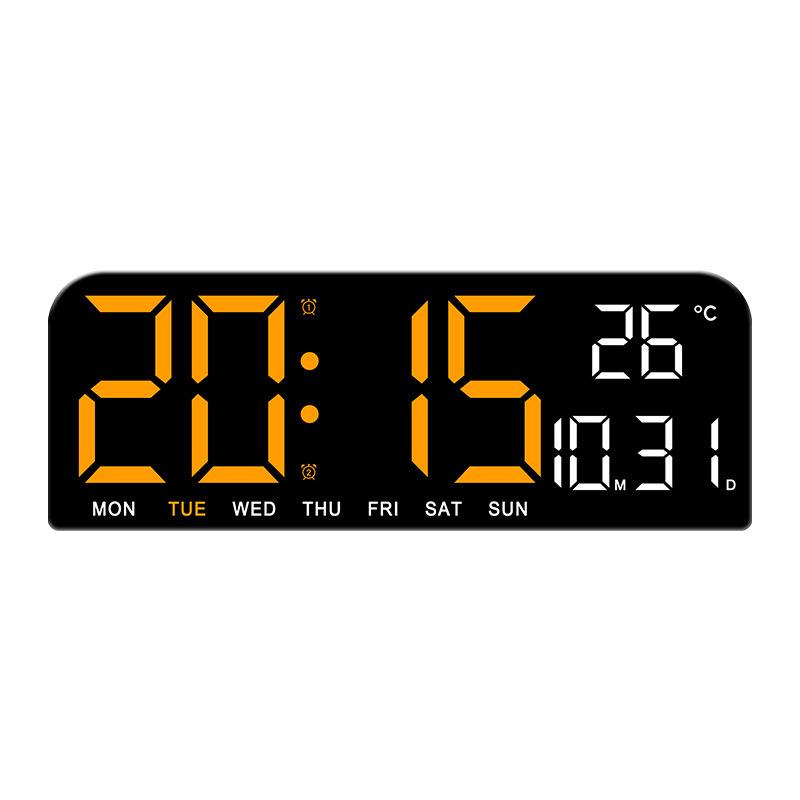 Large LED Desktop Alarm Clock with Hanging Option - Creative Table Clock with Simple Design