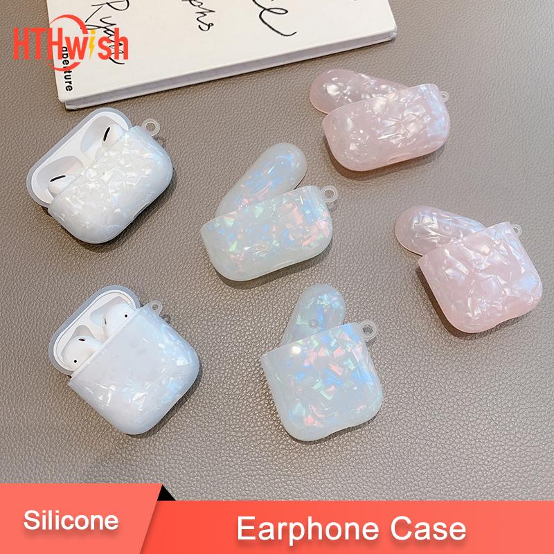

Чехол для наушников Dreamy Pearl Shell с узором Apple Airpods 1 2 Pro 3, чехол для беспроводной гарнитуры, защитный чехол для наушников для девочек