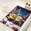 1Pc Minions Christmas Celebration Rug Office Carpet Indoor Outdoor Doormat Nonslip Soft And Comfortable Living Room Christmas Halloween Gift D91854