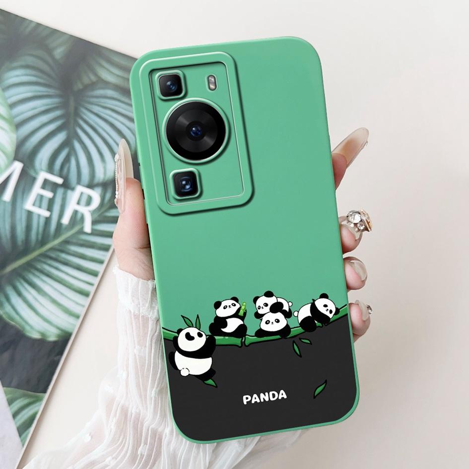 For Huawei P60 Pro Case MNA-LX9 Shockproof Cover Cute Cartoon Square Lens Protection Bumper For Huawei P60 Art P 60 P60Pro Funda