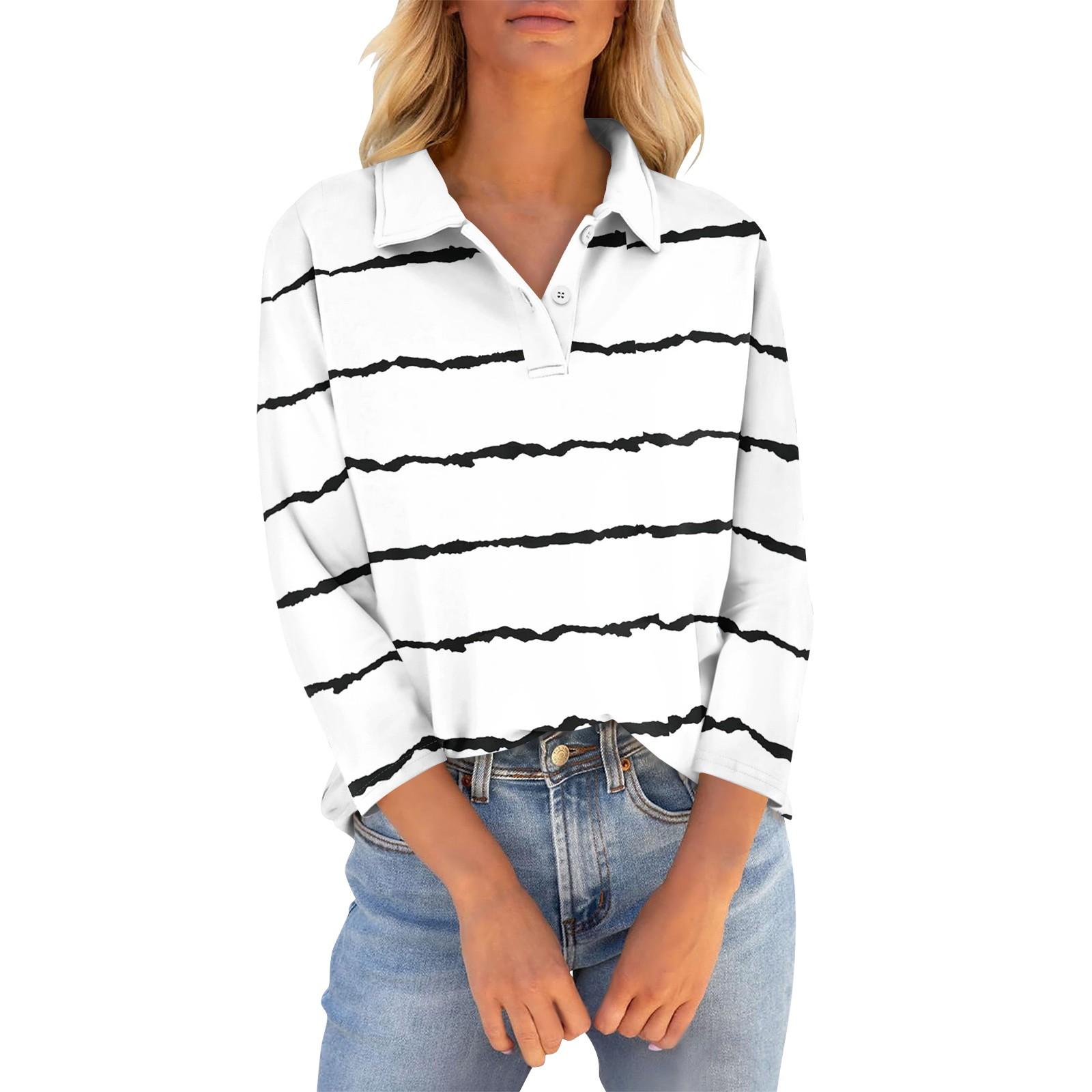 

Женская футболка с рукавом четверть, рубашка с v-образным вырезом на пуговицах, свободный топ с винтажным цветочным принтом XL белый