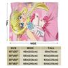 Warm Blanket Travel M-Mermaid Melody Pichi Pichi PitchS Throw Blanket Flannel Bedspread For Couch Chair Sofa Bed Sofa Bed Cover