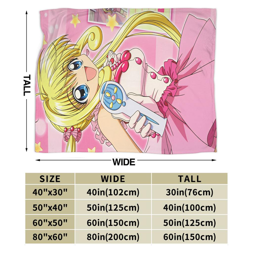 Warm Blanket Travel M-Mermaid Melody Pichi Pichi PitchS Throw Blanket Flannel Bedspread For Couch Chair Sofa Bed Sofa Bed Cover
