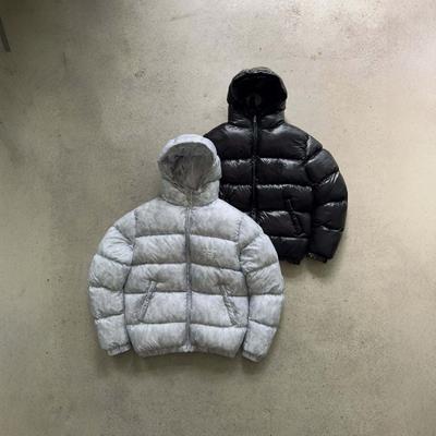 European and American Winter Retro Hip-hop High Street Letter Embroidery Long Sleeved Warm Cotton Jacket