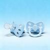 Food Grade Dummy Soother Pacifier Adorable Flower / Bowknot Shaped Pacifier For Newborns Make Of Silicone