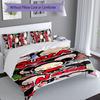 3pcs Custom Name Pucca Bedding Set,Includes 1 Duvet Cover and 2 Pillowcases,All-season Bedroom Decor