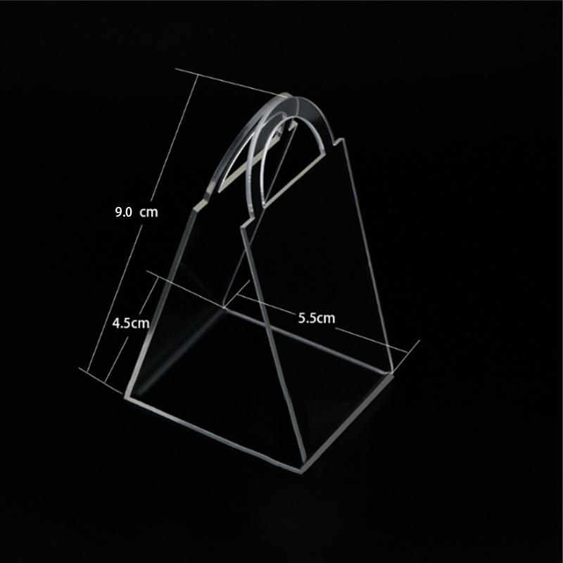 Candy Handmade Gift Box, Triangular Acrylic Packaging Box, Gift Decoration Handle Basket, Transparent High-end Wedding Decoration Box