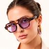 Vintage Double Bridges Square Women Sunglasses Fashion Designer Eyewear UV400 Sun Shading Shades for Women Men