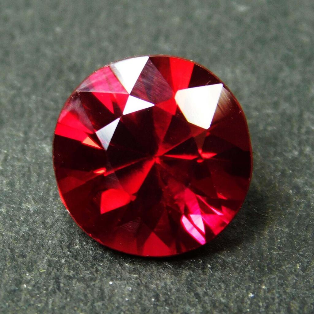 Natural Bloody Red Ruby Round Diamond Cut 9.00 Ct CERTIFIED Loose Gemstone A-12784268