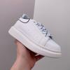 White Sneakers for Women Men Genuine Leather Fashion Ladies Casual Versatile Thick Sole Trainers Shoes
