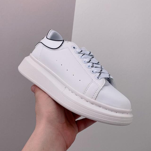 White Sneakers for Women Men Genuine Leather Fashion Ladies Casual Versatile Thick Sole Trainers Shoes