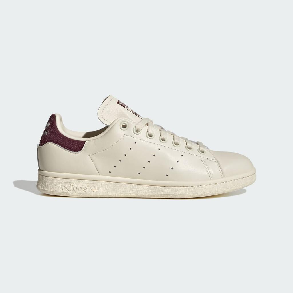 adidas STAN SMITH LC0524 Unisex Originals Sneakers Off White / Maroon / Gold Metallic