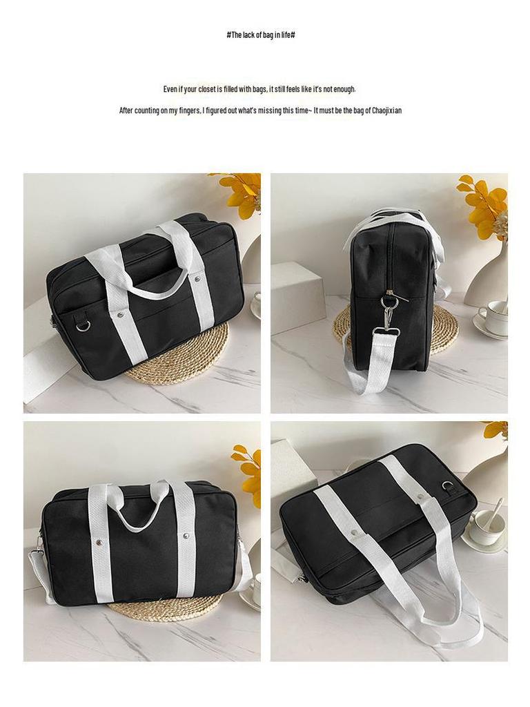 Japanese JK Oxford Cloth Student Bag - Portable, One-Shoulder, Cross-Body and Laptop Compatible