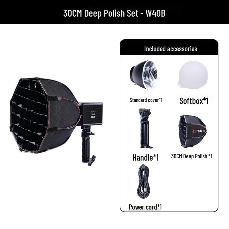 8W New Handheld COB 40W Outdoor Shooting Light for Portraits & Live Room