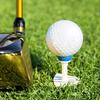 4 pezzi 77 mm tee da golf 5 livelli altezza di posizionamento regolabile linea di mira supporto per palline rotonde aiuto per l'allenamento del golf punta accessori per il golf