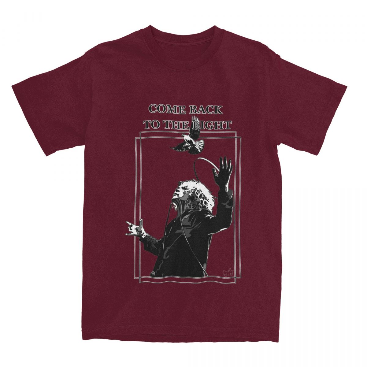 

The GazettE RUKI COME BACK TO THE LIGHT Мерч Футболка Мужская Женская рок-музыка Crazy Pure Cotton Всесезонная одежда XXXXXL бордовый