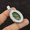 Kupfer Rubin Zoisit Anhänger Einzigartiger Stil Schmuck 925 Sterling Silber Anhänger Handgefertigter Designer Anhänger Echter Edelstein Schmuck Geschenk für Mama