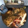 ThunderCats,Round Area Rug,Carpet Rug for Living Room Bedroom Sofa Playroom Decor,Non-slip Floor Mat