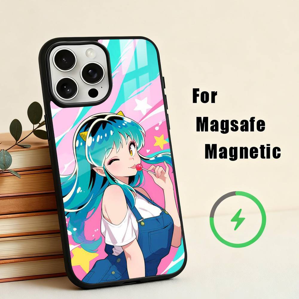 

U-Urusei Yatsura L-Lum Mobile Phone Case For iPhone 17,16,15,14,13,12,Plus,Pro,Max for Magsafe Magnetic Wireless Charging iPhone14