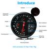 12V 5" Car Gauge 4-in-1 Tachometer Water Temperature Oil Temperature Oil Pressure Gauges Multifunctional Gauge Alarm Function