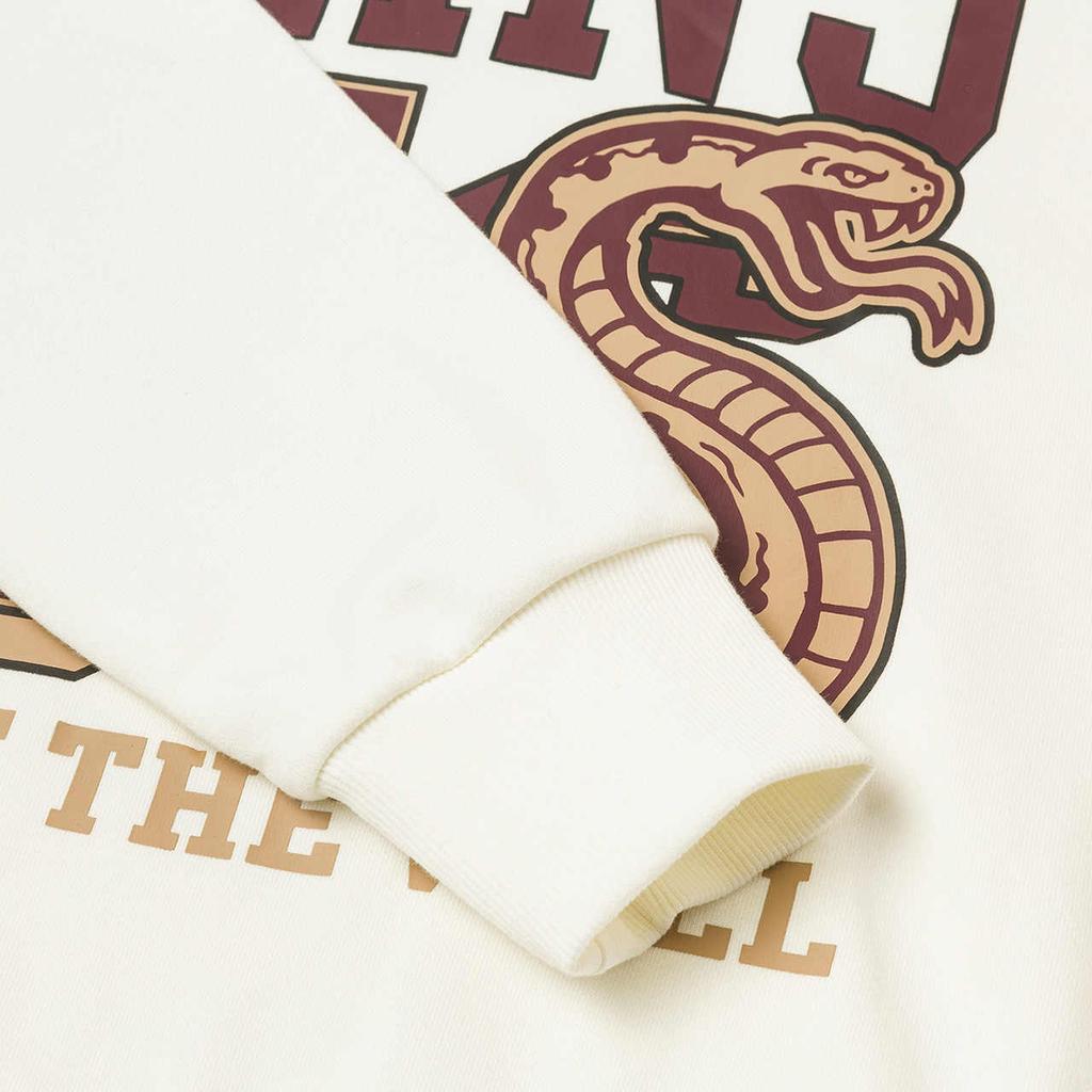 Vans Snake Year Print Hooded Pullover Letter Long Sleeve Sweatshirt Unisex Sweatshirt Off-White VN000NE1FS8