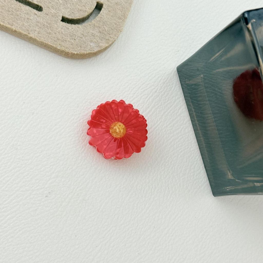 Charming Sunflower Mini Hair Clips - 2.9cm Cute Flower Side Clips