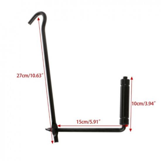 Folding Steel Car Scissor Jack Crank Lever Handle Lift Rod Post Garage Tool 1x