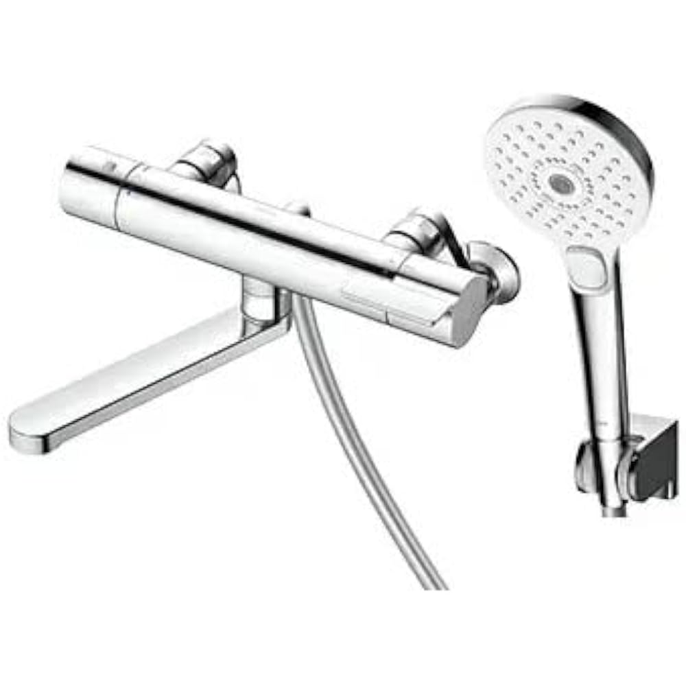 TOTO Bathroom Wall Thermostat Mixer Faucet 170mm Comfort Wave Plated Click Cold Weather Silver TB...