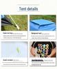 Fully Automatic Portable 3-4 Person Folding Camping Tent - Quick Open Beach Setup.