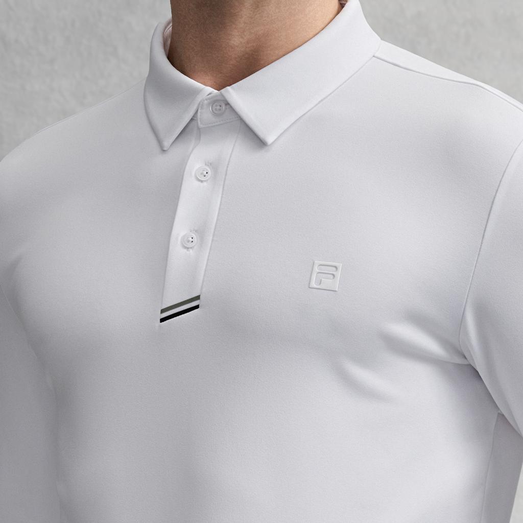 Fila Golf Series Fashion Simple Classic Sports Casual Training Golf Quality Versatile Comfortable Long Sleeve Polo Shirt Men Tops A11M615227FWT